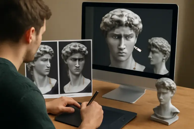 L’uso delle reference fotografiche per sculpting digitale: come evitare distorsioni nei dettagli finali