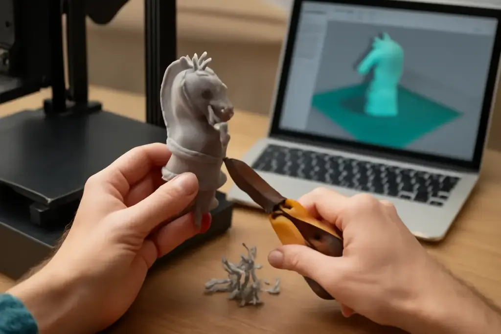 Come ottimizzare modelli 3D per la stampa: la tecnica che elimina supporti inutili